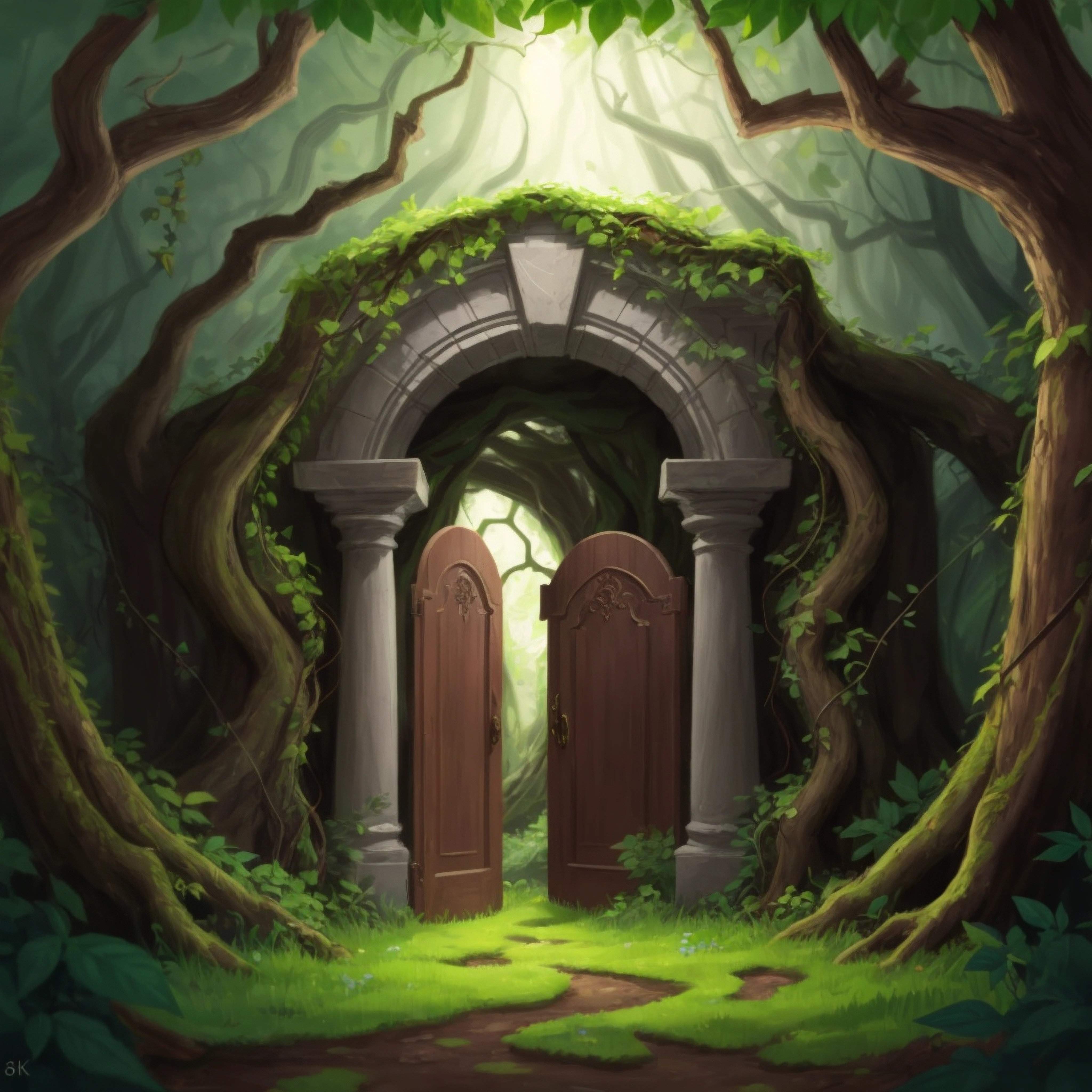 Veiled hermit in dungeon